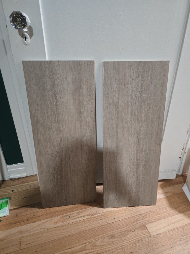 2 Organic Ash Wood Shelves Shelf