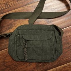 Green Corduroy Purse