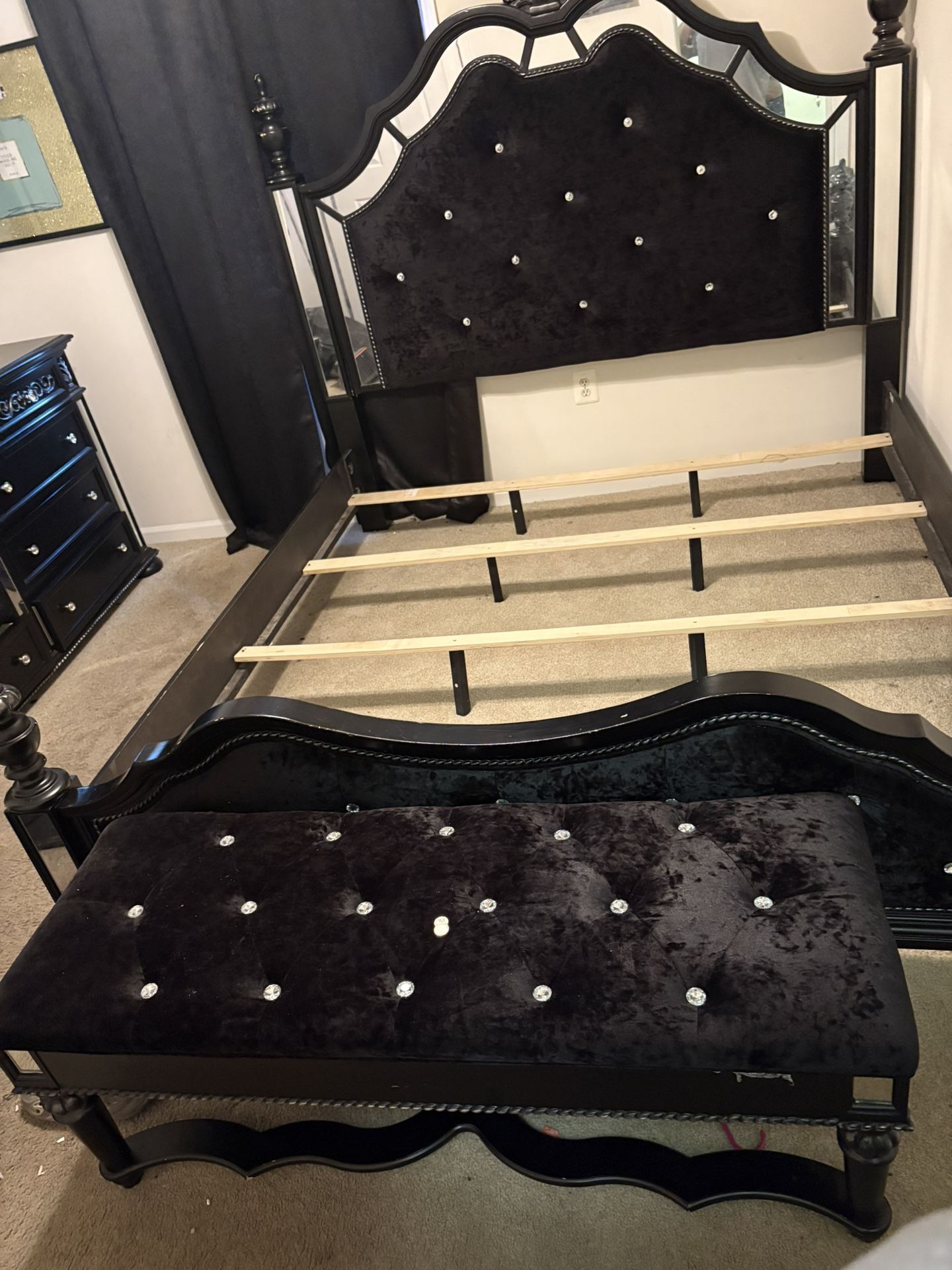 King Size Bed Frame & Bench