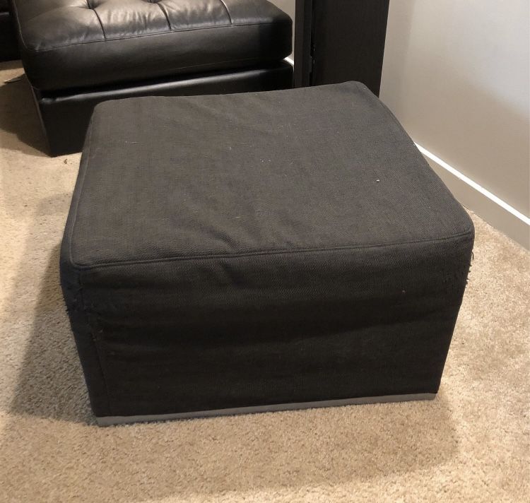 BoConcept Xtra Dark Gray Ottoman that Transforms Into A Single Bed