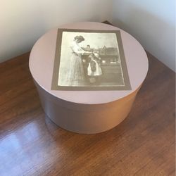 Hand painted Hat Box