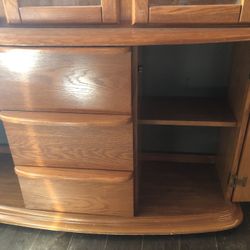 China Cabinet All Oak