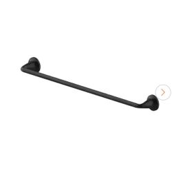 Constructor 18 in. Towel Bar in Matte Black