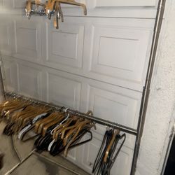 Clothes Rack With Hangers