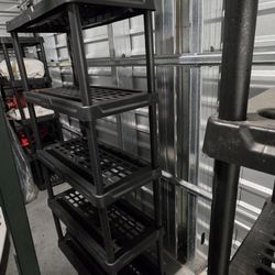Black 5 Shelf Shelves