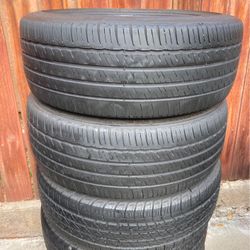 I have two tires in good condition they have about 40% left need installation let me know