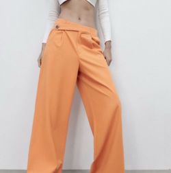 Zara Asymmetrical Wide Leg Slacks