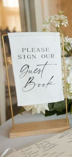 Guest book sign