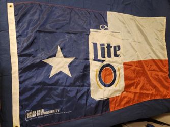 Miller Lite Texas Flag