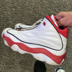 Jordan Pro Strong White n Red 