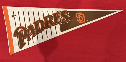 Vintage San Diego Padres MLB Felt Pennant 30" Full Size Licensed MLB