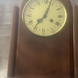 Antique Hermle  Franz Mantle  Repairable Clock 130-080 16 Inches Tall 9 Inches Wide 