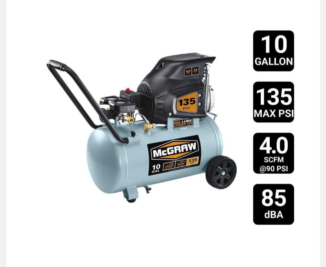 McGraw Horizontal Air Compressor Only Used 3-4 Times Like New $70 Obo