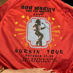 Bob Marley Tour Rare Bomber Jacket 