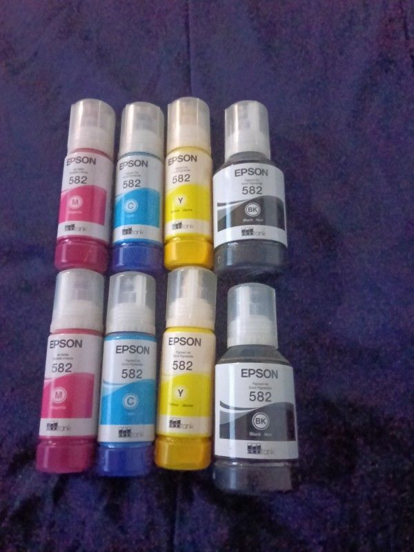 2-Epson 582 Ink 4pks Of Ink