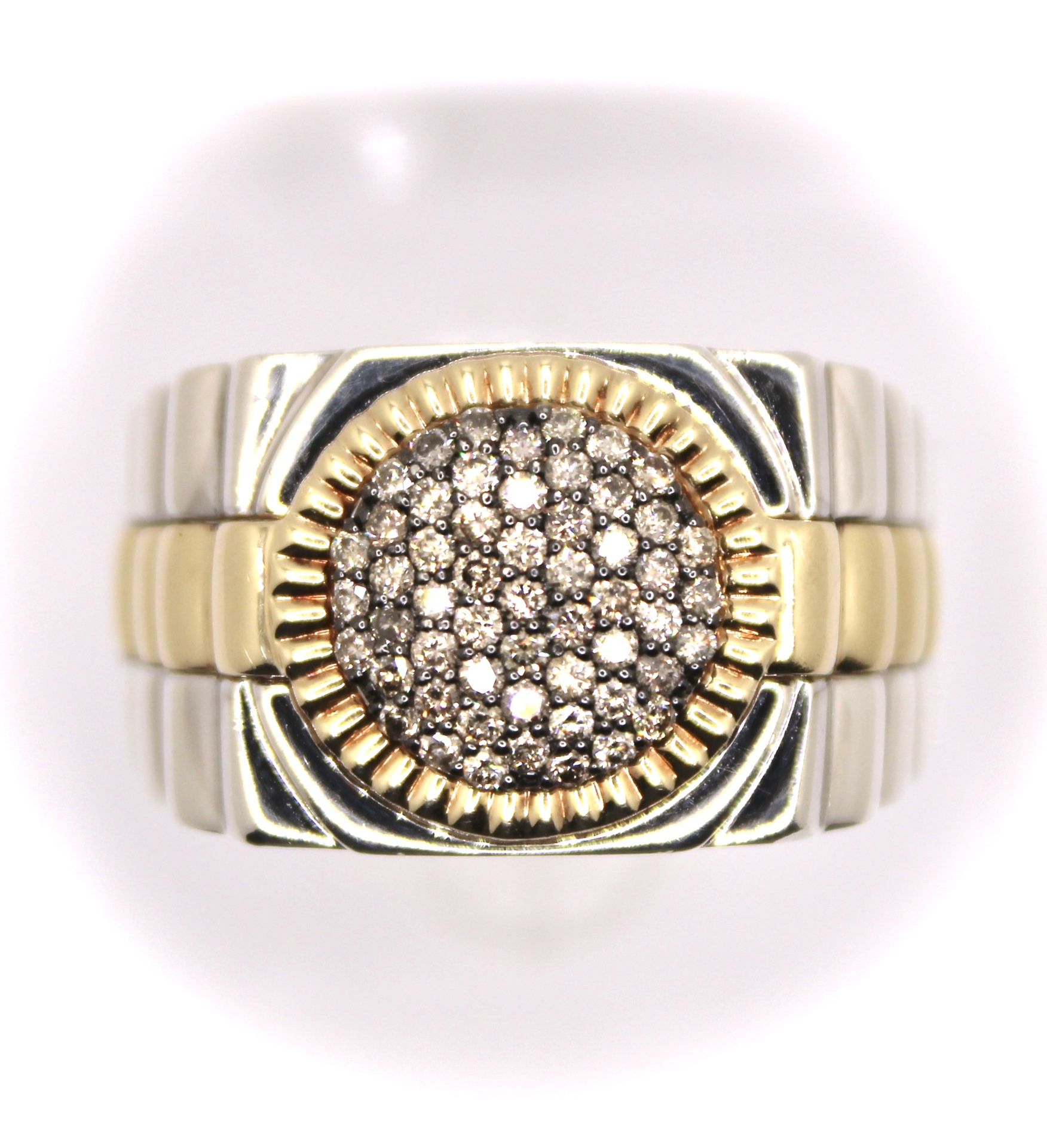10KT Yellow Gold and Sterling Silver Diamond Ring - originally from Kay Jewelers for $1000