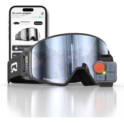 Multifunctional Smart Bluetooth Ski Goggles with Walkie-Talkie, Anti-Fog Zeiss Lens, Music & Call Function