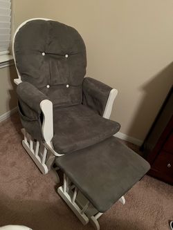 Glider Rocking Chair with Ottoman