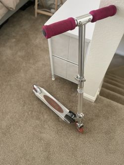 Silver Red Razor Scooter