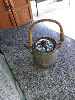Hand made tea kettle.