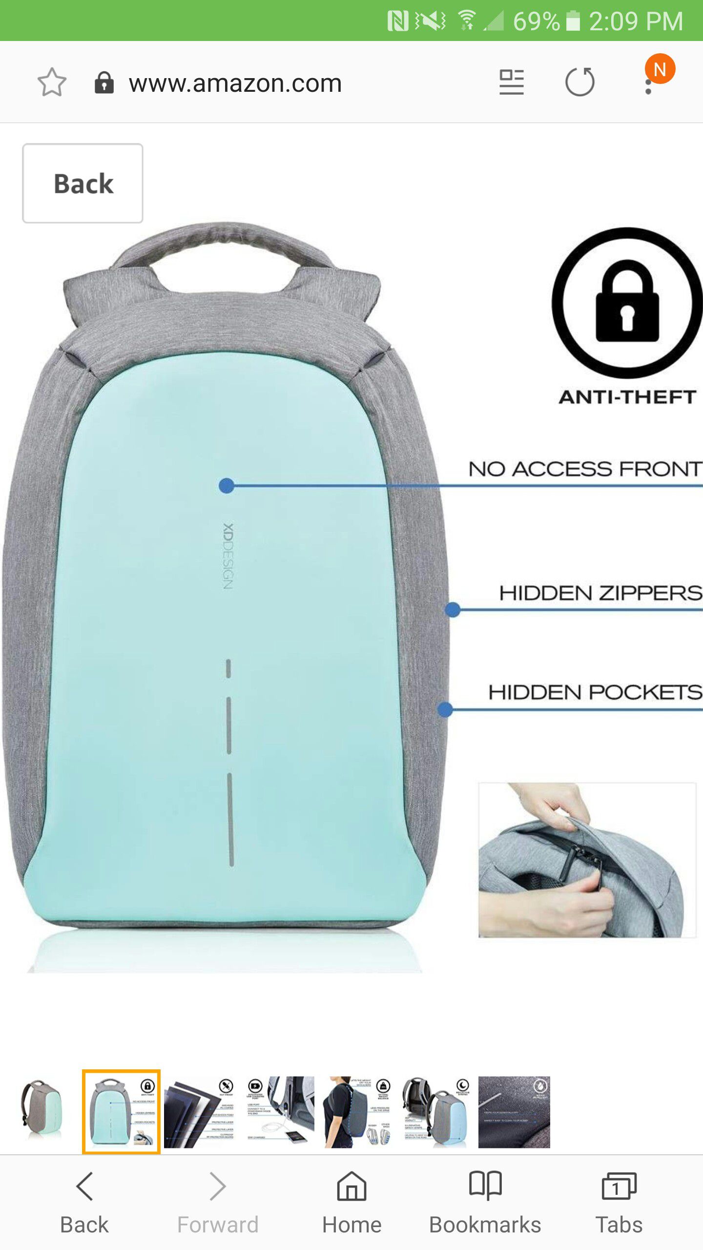 XD Design Anti Theft Backpack