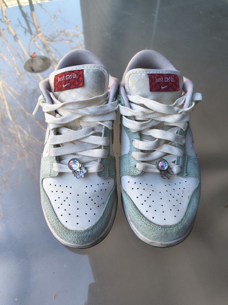 Nike Dunk Low JDI – Mint Green/White – Size 7Y