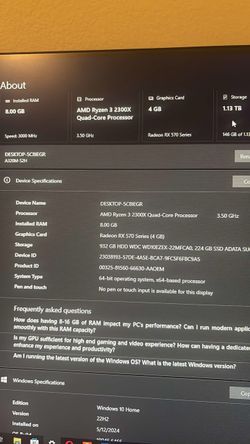 pc specs