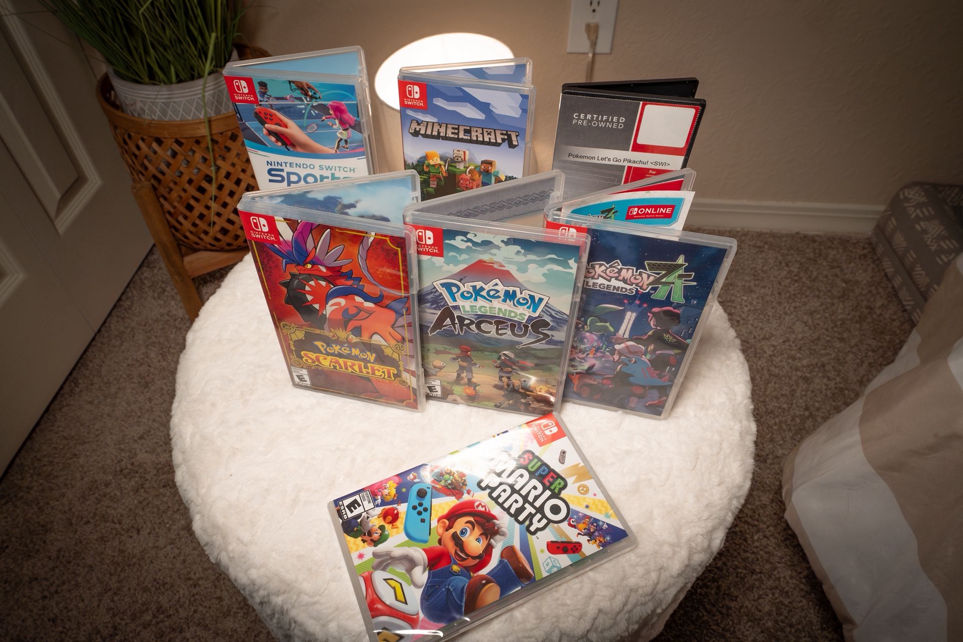 Nintendo Switch Game Bundle - 7 Games (Pokémon + Sealed Mario Party)