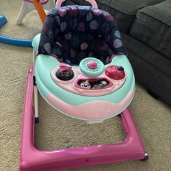 Baby Girl Walker With Brakes 