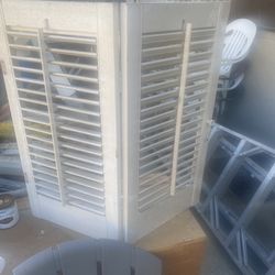 8 Wood Window Shutters 24 x 24
