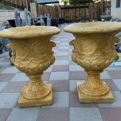 New Flower Pots Made Out Of Cement Perfect Gift 