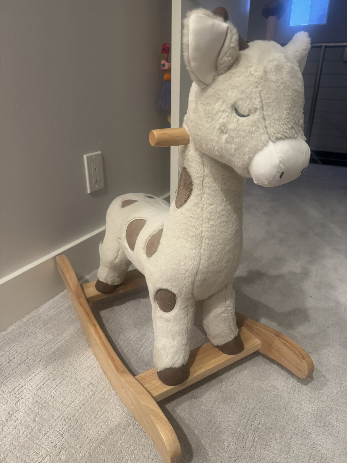 Giraffe Plush Nursery Rocker