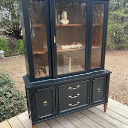 Refurbished Antique Display Cabinet
