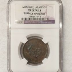 M10(1877) Japan SEN NGC Certified 