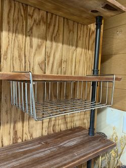 Under-Shelf Wire Basket Organizer