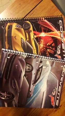 2- New wide ruled Corvette spirals.