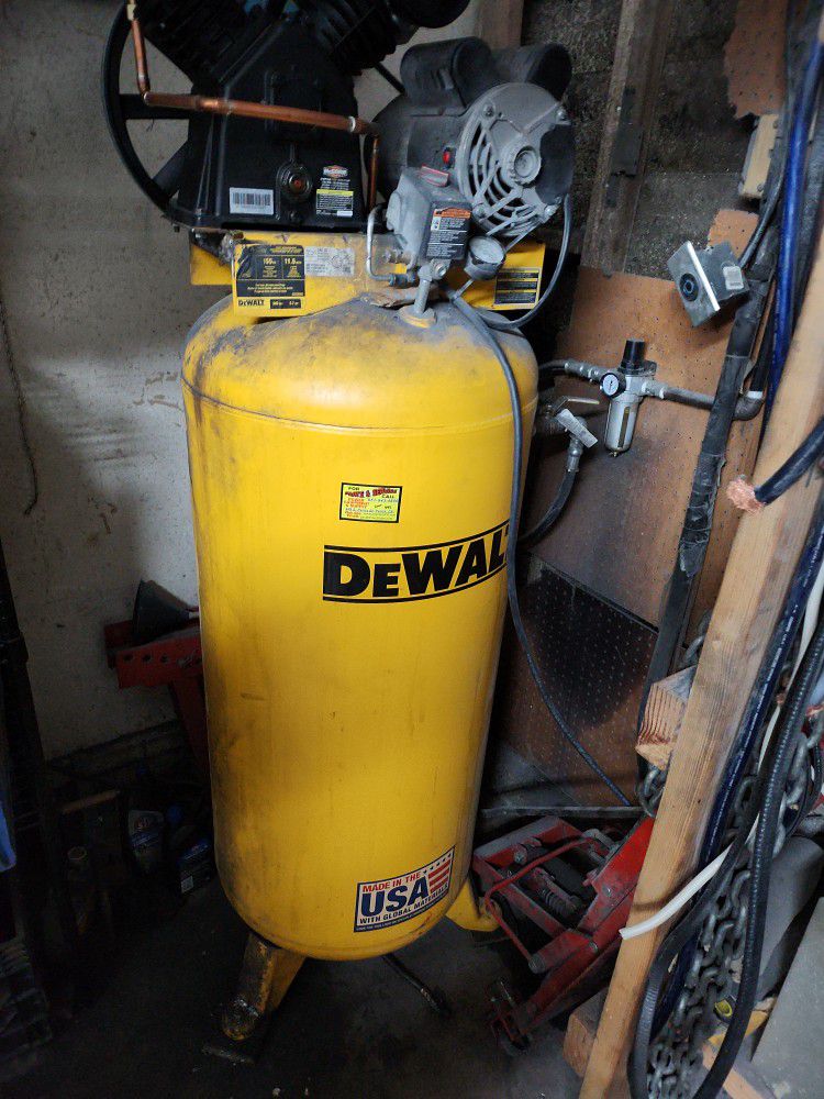 Dewalt 60 Gallon With Brand New McGraw V- style Cast Iron Pump