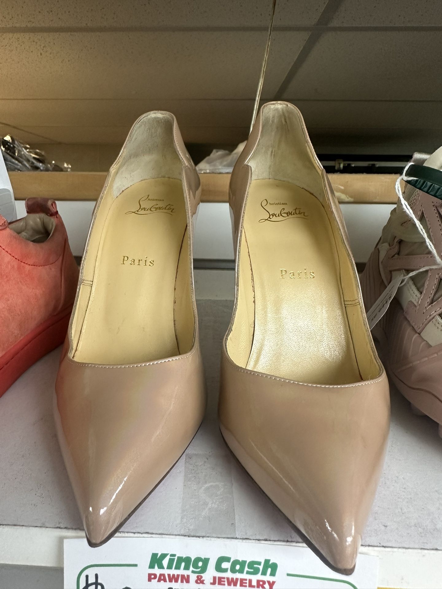 Christian Loubutin Nude Heels Size 38