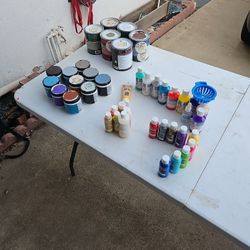 Acrylic And Various Paints