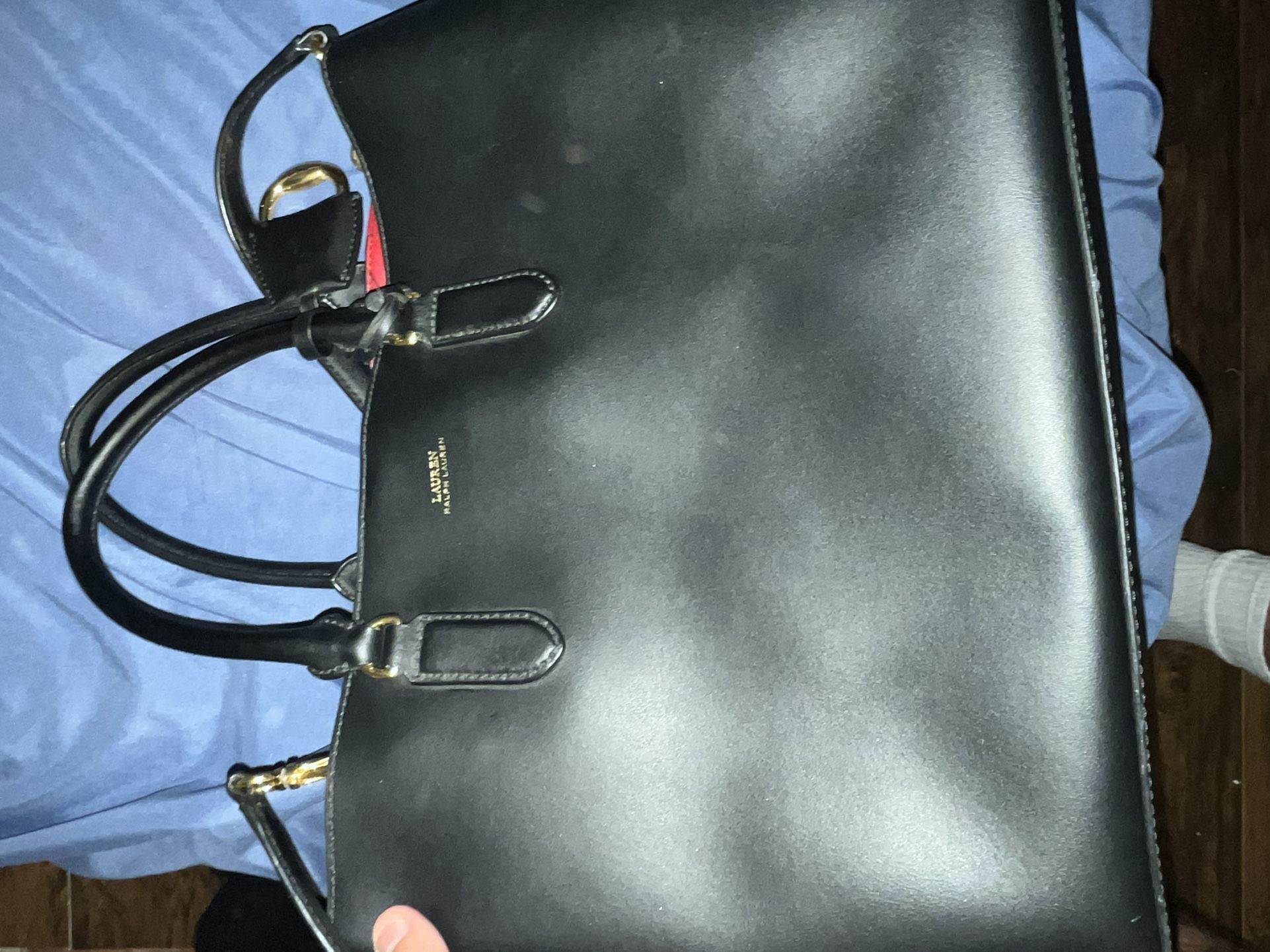 Ralph Lauren Black leather bag πΌ