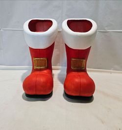 *RARE* Vintage 1993 Union Products Don Featherstone "Santa Boots" Blow Molds NOS