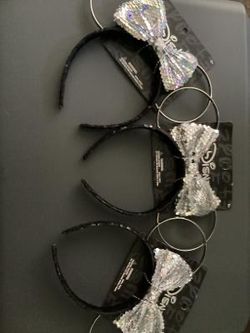 3 Disney Mickey Mouse Ear Headbands.