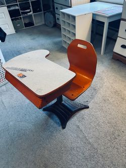 Vintage orange desk