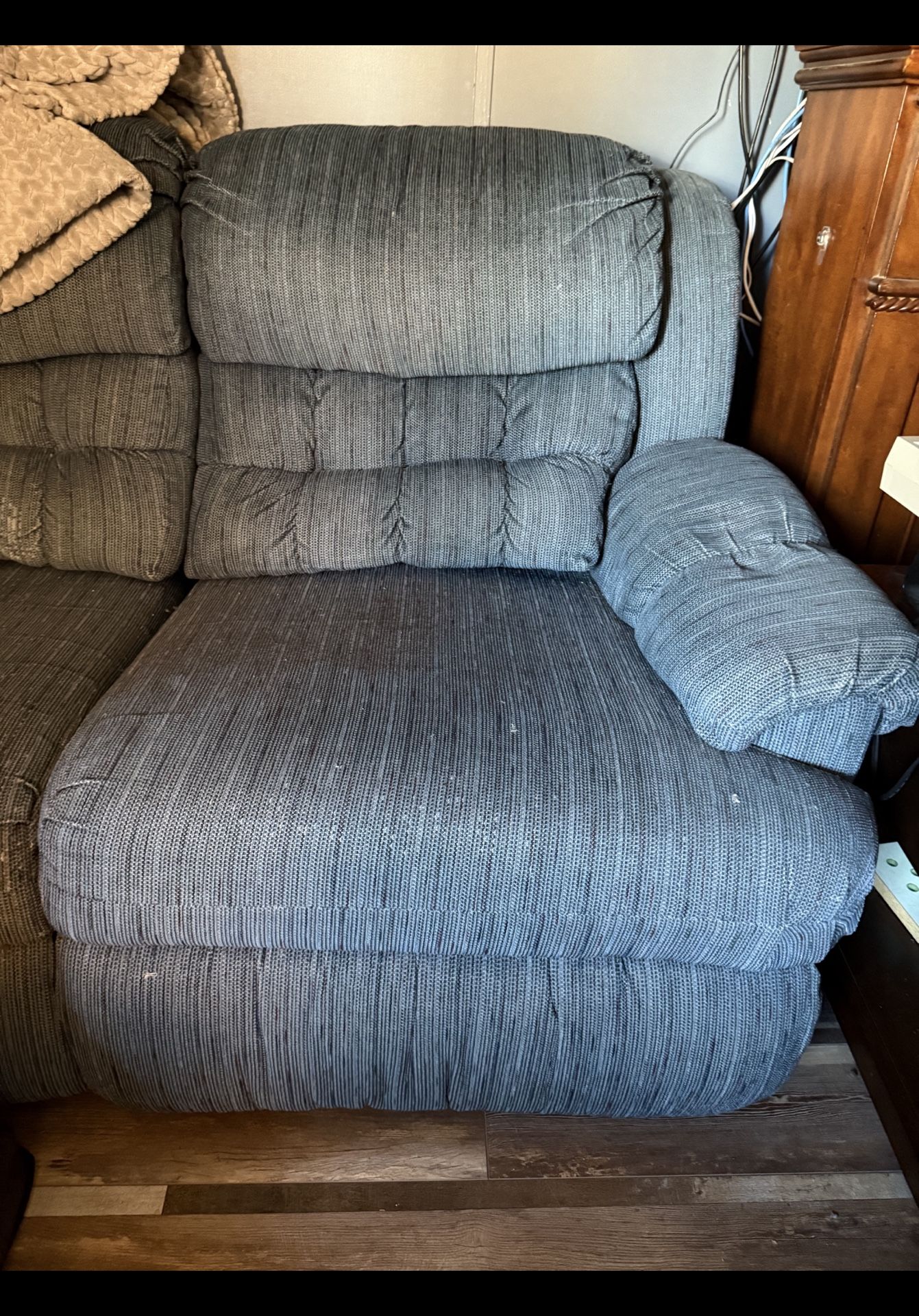 Loveseat Recliner Couch - Dog Not Included