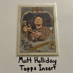 Matt Holliday Colorado Rockies All-Star Outfielder Topps Short Print Insert Card. 