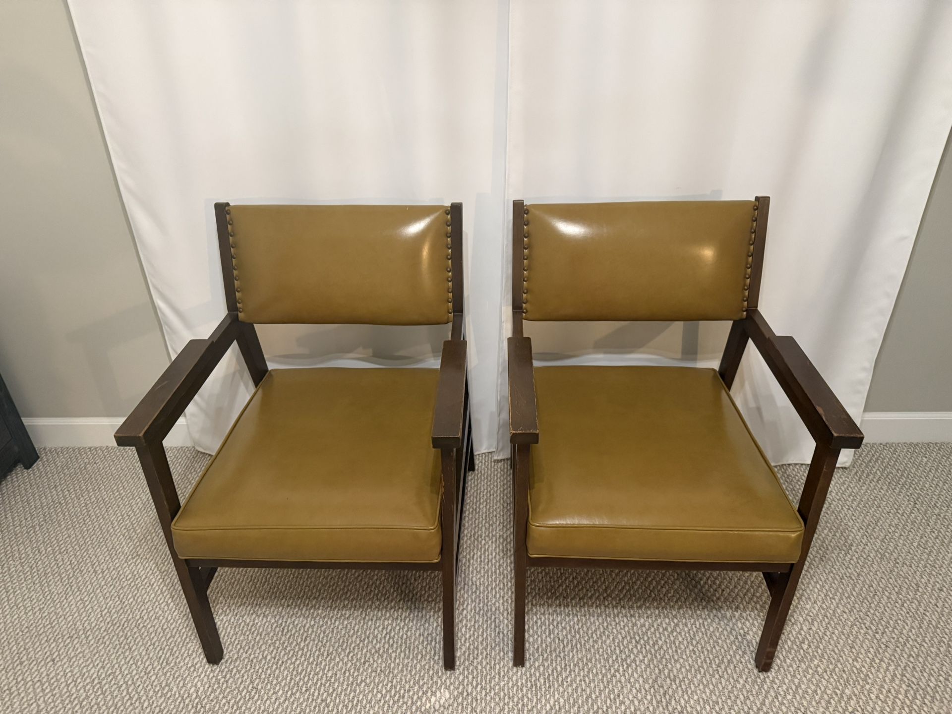 Rare Authentic 70s Chairs - Mustard Yellow
