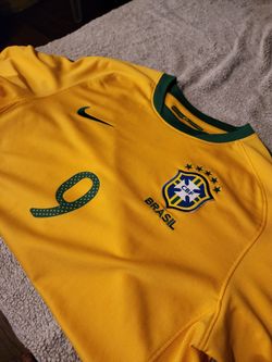 Brazil authentic soccer jersey size medium