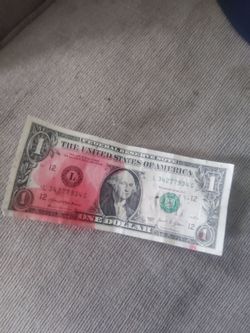 Dye pack stained Dollar $20$