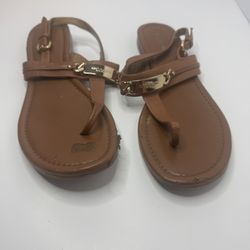 Coach 'Caterine' Tan Sandals Size 8B 