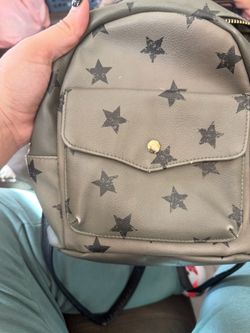 Mini Faux Leather Star Print Backpack $10 OBO